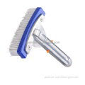 5.5''/14cm Polybristle Wall Brush with Aluminium Handle: Ideal Tool for Pool Cleaning and Filter Maintenance